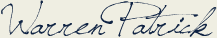 Warren Patrick’s signature